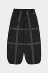 REFLECTIVE LINE BANDED PANTS (WIDE FIT LV.2) BLACK