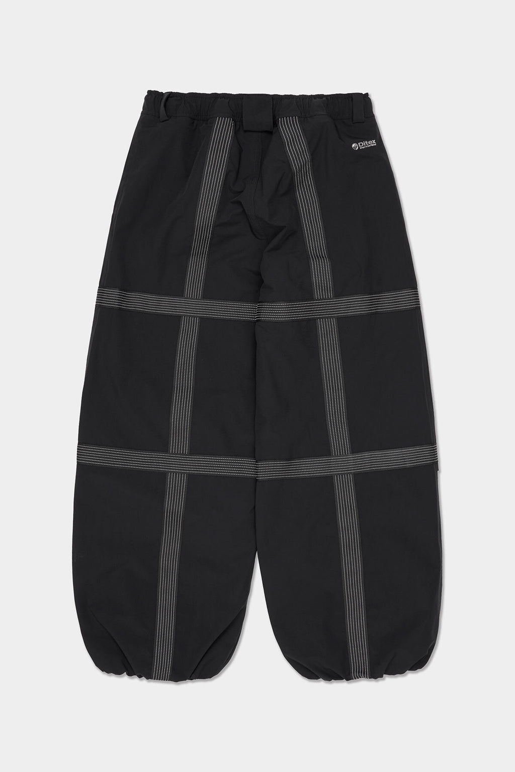 REFLECTIVE LINE BANDED PANTS (WIDE FIT LV.2) BLACK