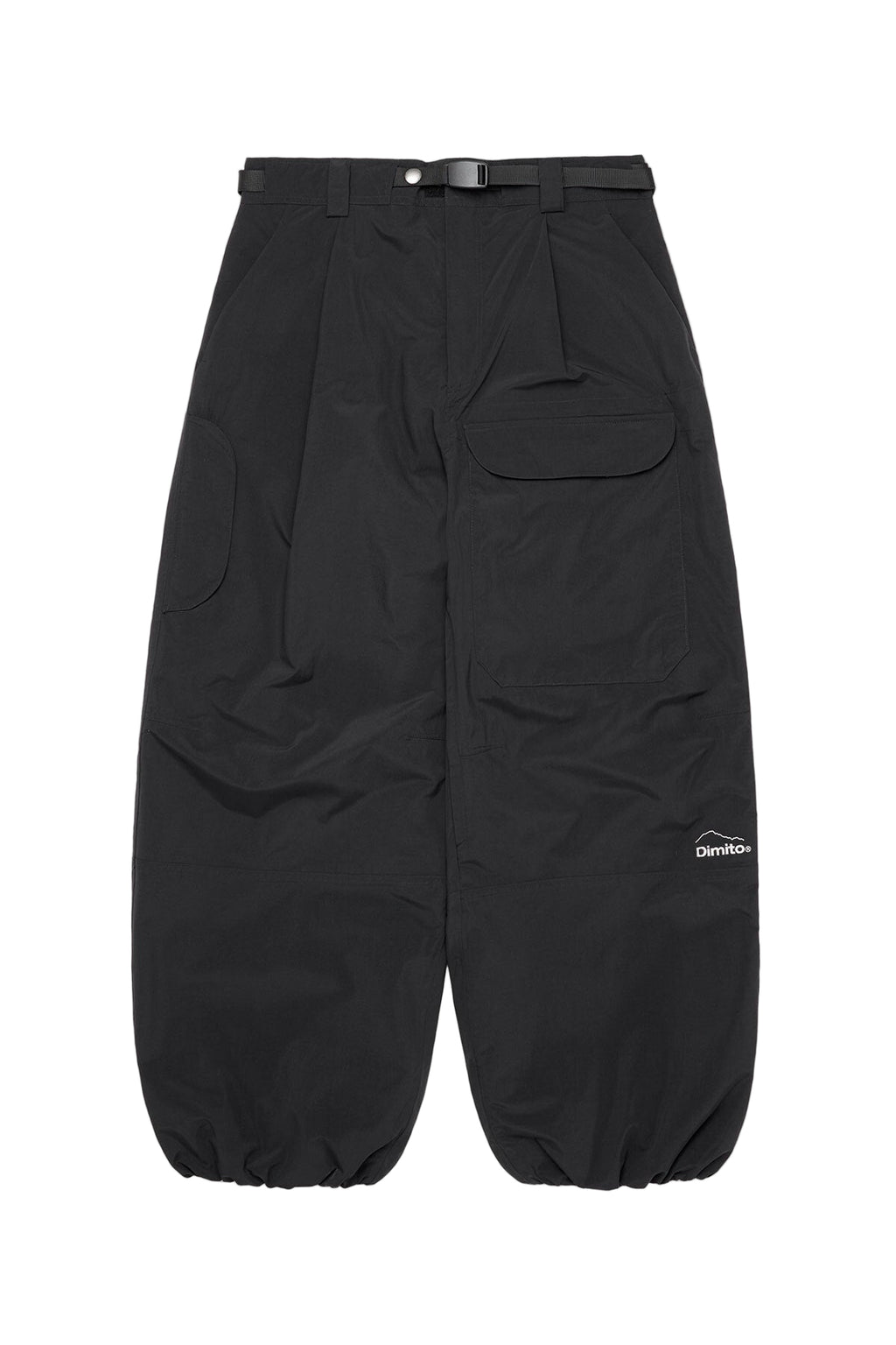 DECK WIDE BANDED PANTS (WIDE FIT LV.2) BLACK