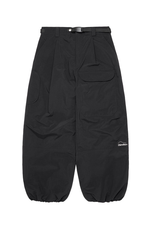 DECK WIDE BANDED PANTS (WIDE FIT LV.2) BLACK