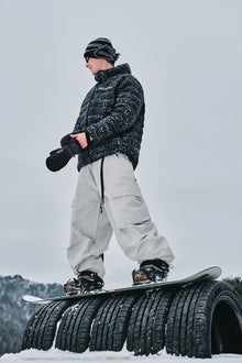 DIMITO WORKS LINE SNOWBOARD PANTS - WIDE FIT LV.1 BAGGY STYLE OATMEAL