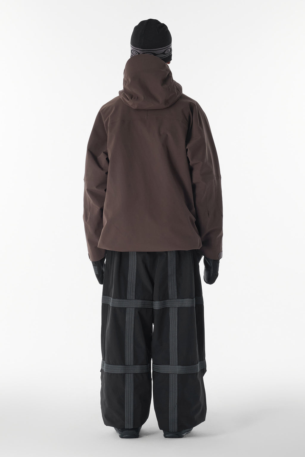 REFLECTIVE LINE BANDED PANTS (WIDE FIT LV.2) BLACK