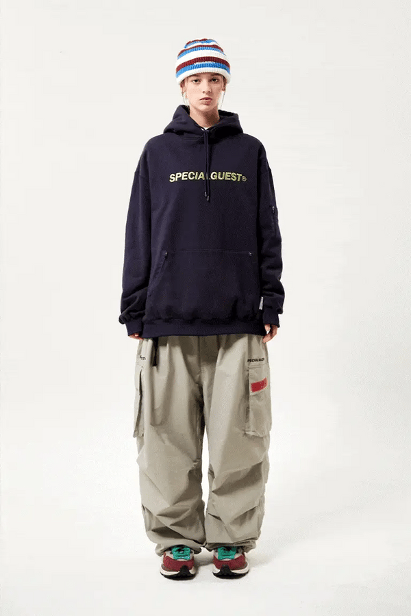 EASY WIDE HOODIE NAVY