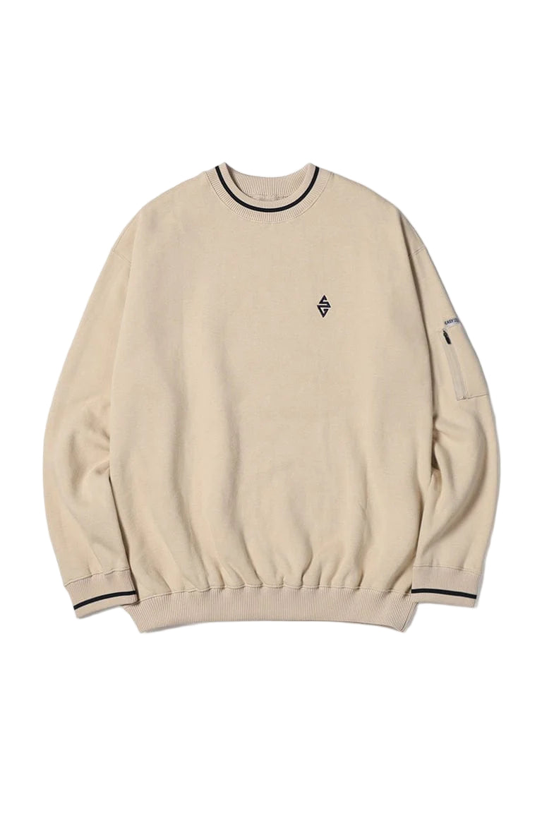EASY LINEWORK CREWNECK BISCOTTI