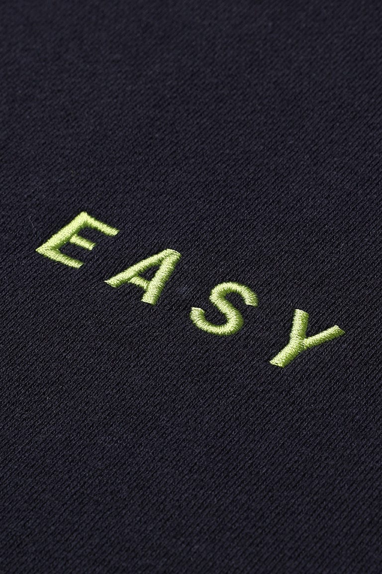 EASY WIDE HOODIE NAVY