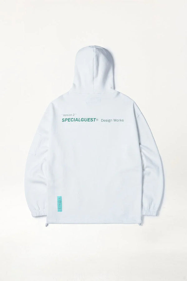 V2 ADJUST HOODIE N WHITE