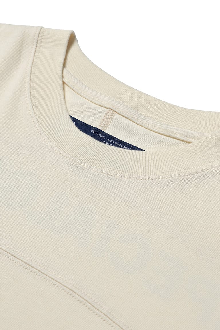 V2 LINEFLOW MERCERIZED L/S TEE IVORY