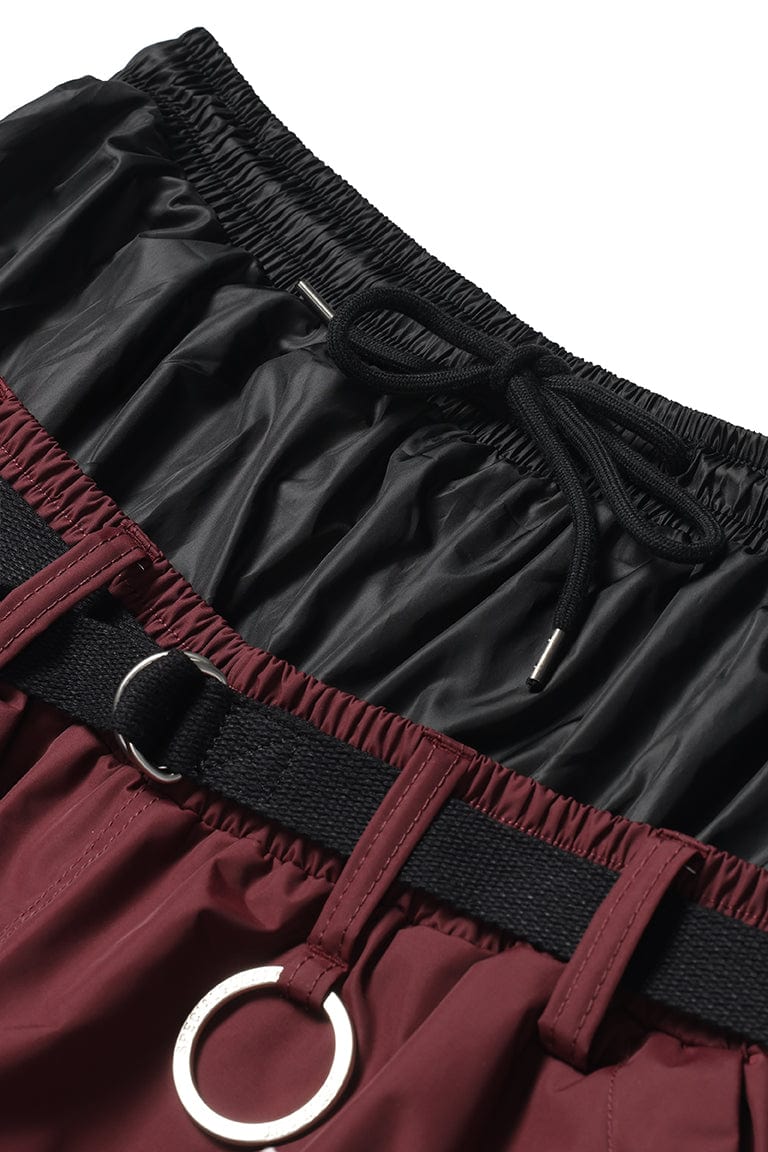 V2 OVERWIDE CARGO PANTS FC BURGUNDY