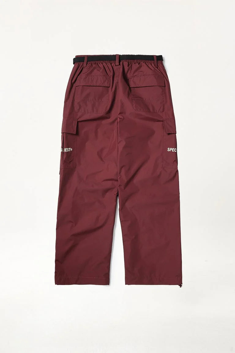 V2 OVERWIDE CARGO PANTS FC BURGUNDY