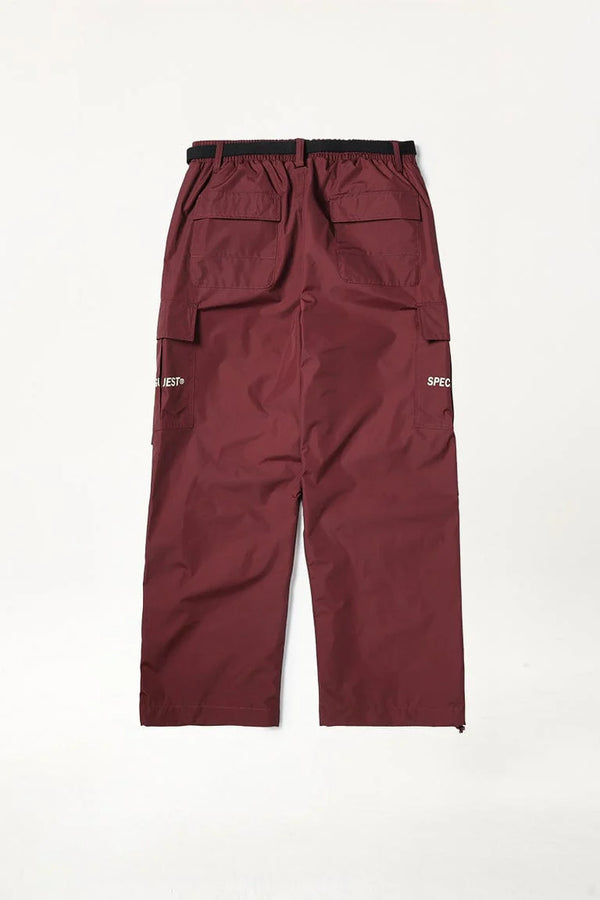 V2 OVERWIDE CARGO PANTS FC BURGUNDY