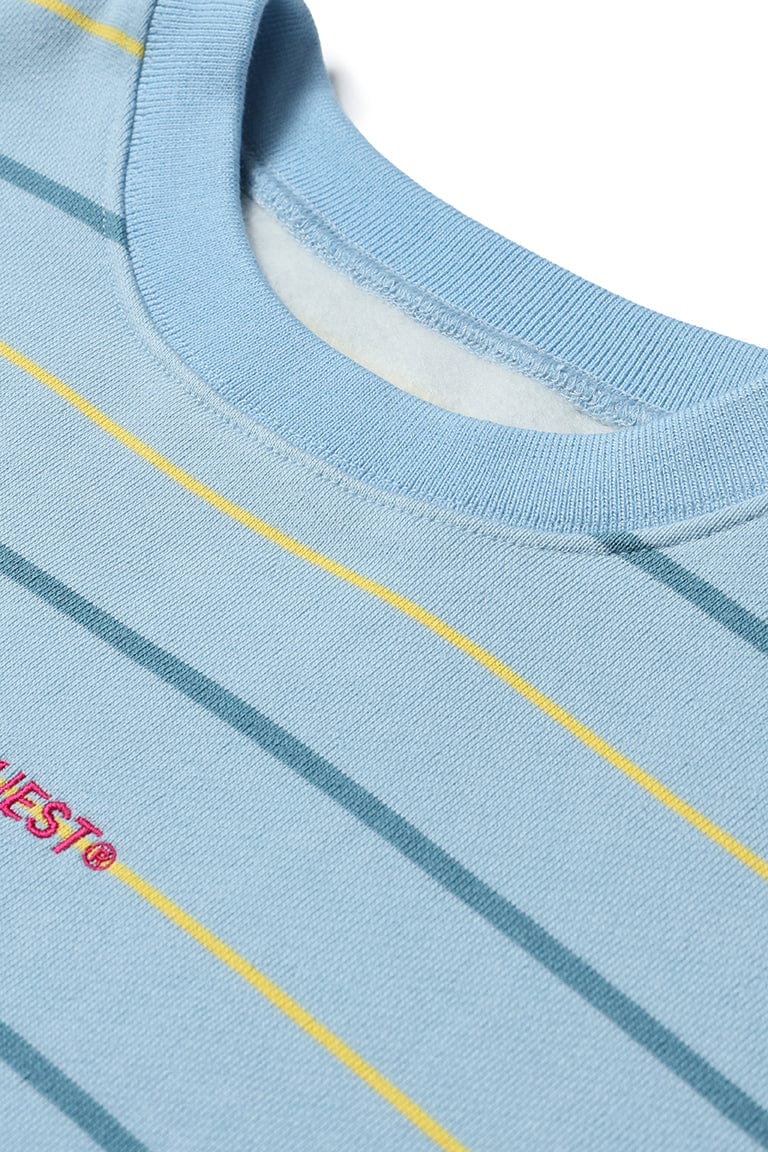 V2 PINSTRIPE CREWNECK WINTER SKY