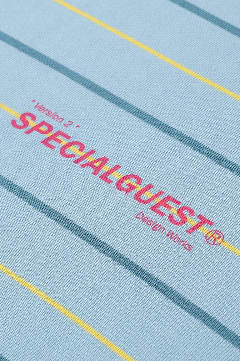 V2 PINSTRIPE CREWNECK WINTER SKY