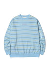 V2 PINSTRIPE CREWNECK WINTER SKY