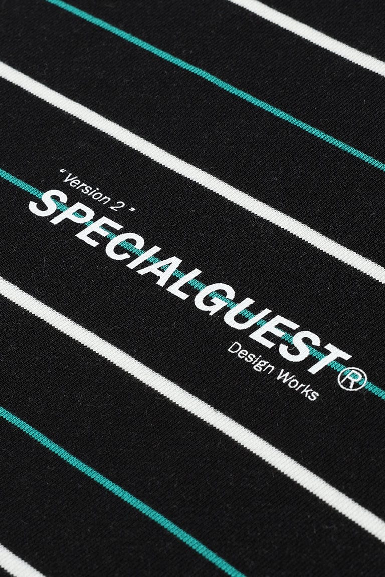 V2 PINSTRIPE CREWNECK BLACK