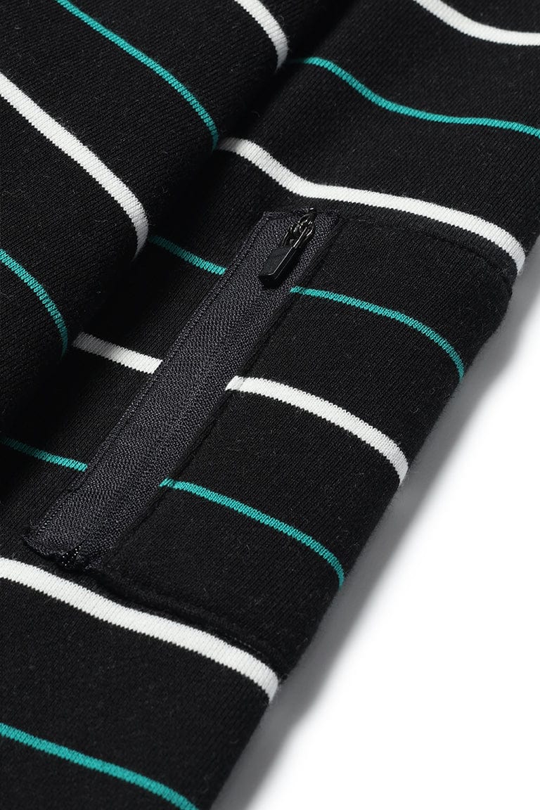 V2 PINSTRIPE CREWNECK BLACK