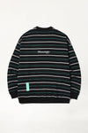 V2 PINSTRIPE CREWNECK BLACK