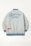 V2 WIDE VARSITY JACKET LIGHT GREY