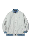 V2 WIDE VARSITY JACKET LIGHT GREY