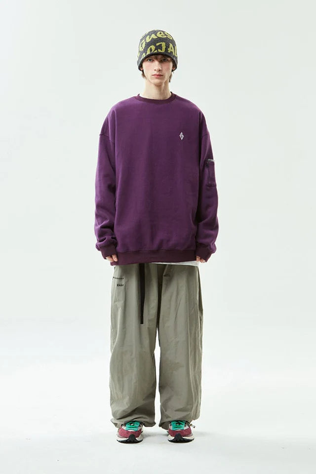 EASY CREWNECK DARK PURPLE