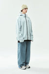 EASY SUPERWIDE BLOCK PANTS DUSTY BLUE