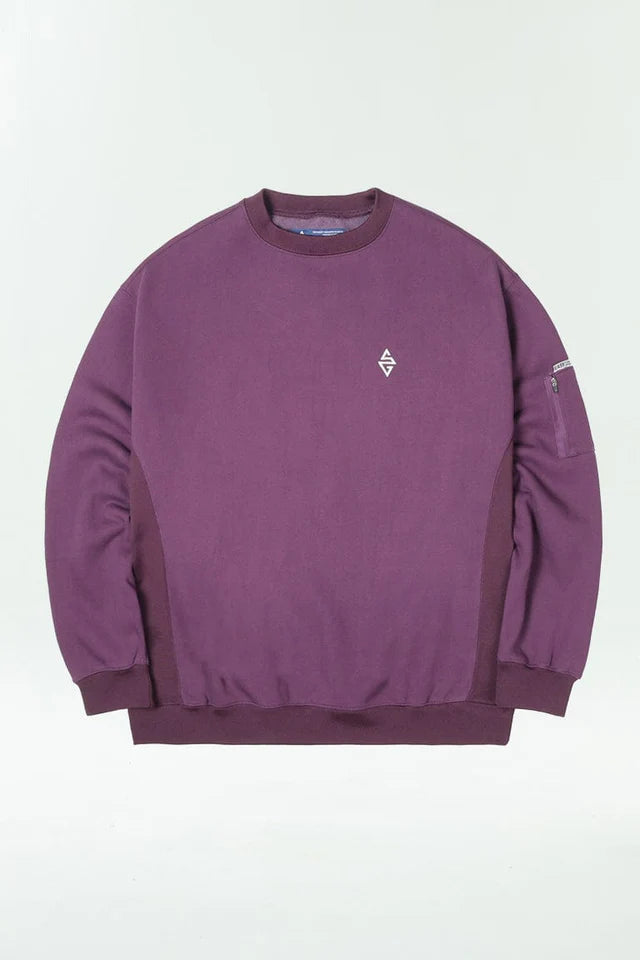 EASY CREWNECK DARK PURPLE