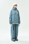 EASY SUPERWIDE BLOCK PANTS DUSTY BLUE