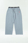 EASY SUPERWIDE BLOCK PANTS DUSTY BLUE