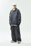 EASY SUPERWIDE TUCK PANTS 3LAYER ASPHALT