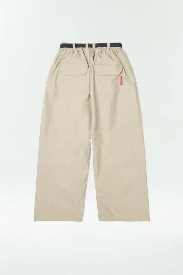 EASY SUPERWIDE TUCK PANTS 3LAYER PALE KHAKI