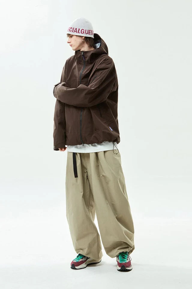 EASY SUPERWIDE TUCK PANTS 3LAYER PALE KHAKI