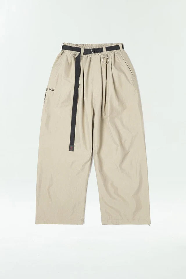 EASY SUPERWIDE TUCK PANTS 3LAYER PALE KHAKI