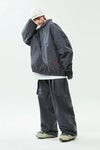 EASY WIDE ANORAK JACKET N 3LAYER ASPHALT