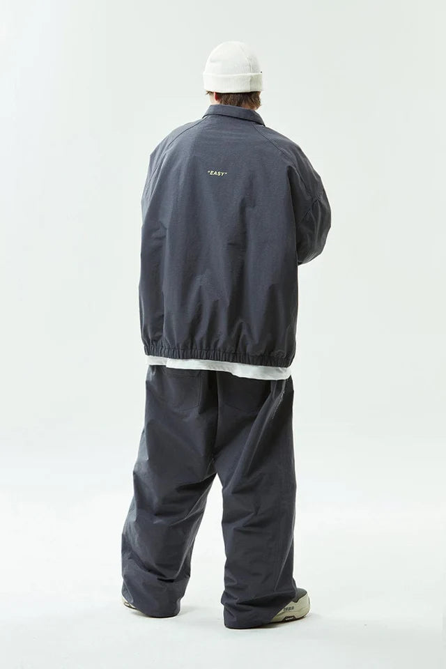 EASY WIDE ANORAK JACKET N 3LAYER ASPHALT