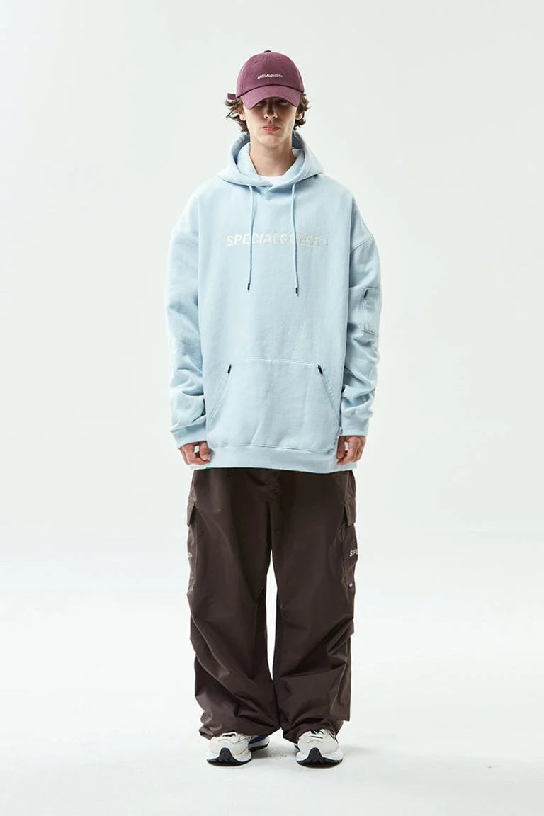 EASY WIDE HOODIE RETIRING BLUE