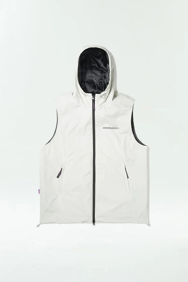 V2 HOODED VEST 3LAYER CANNOLI CREAM