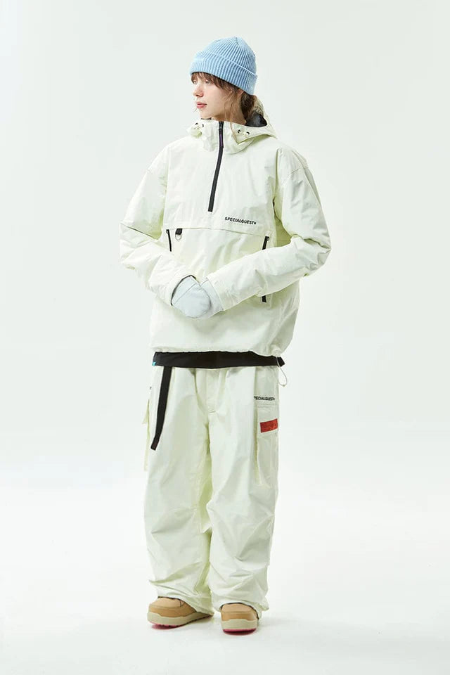 V2 MOD SUPERWIDE CARGO PANTS EGG WHITE