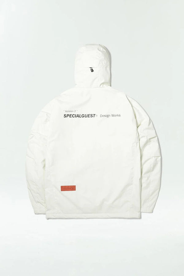 V2 MOD THINSULATE ANORAK JACKET EGG WHITE