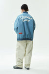 V2 WIDE VARSITY JACKET SLATE BLUE