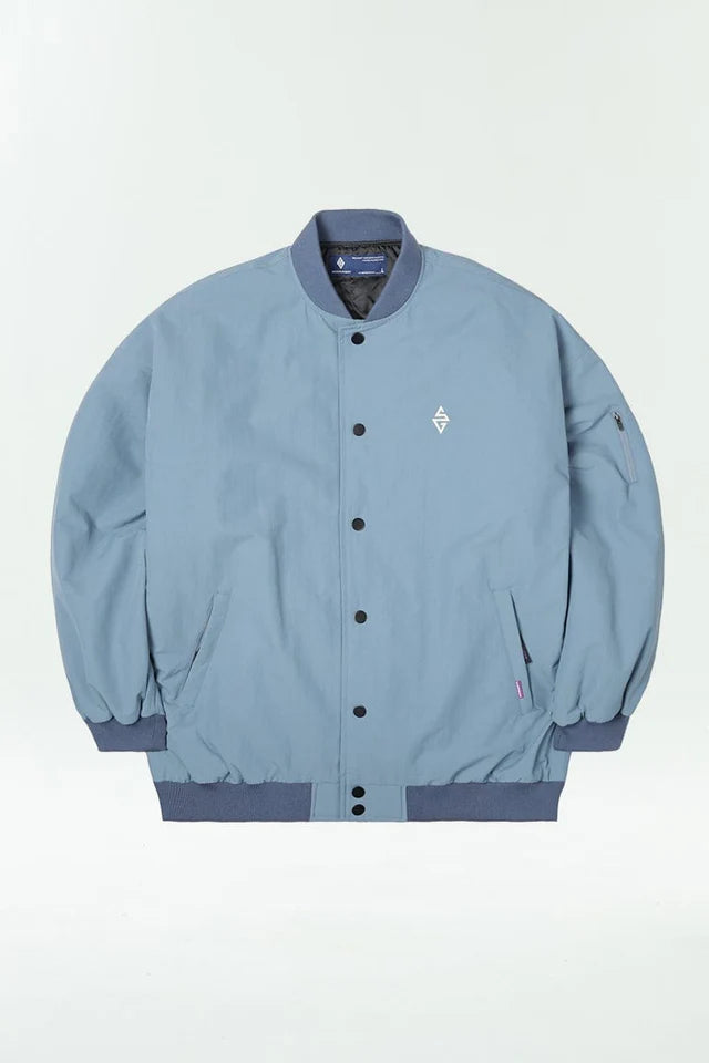 V2 WIDE VARSITY JACKET SLATE BLUE