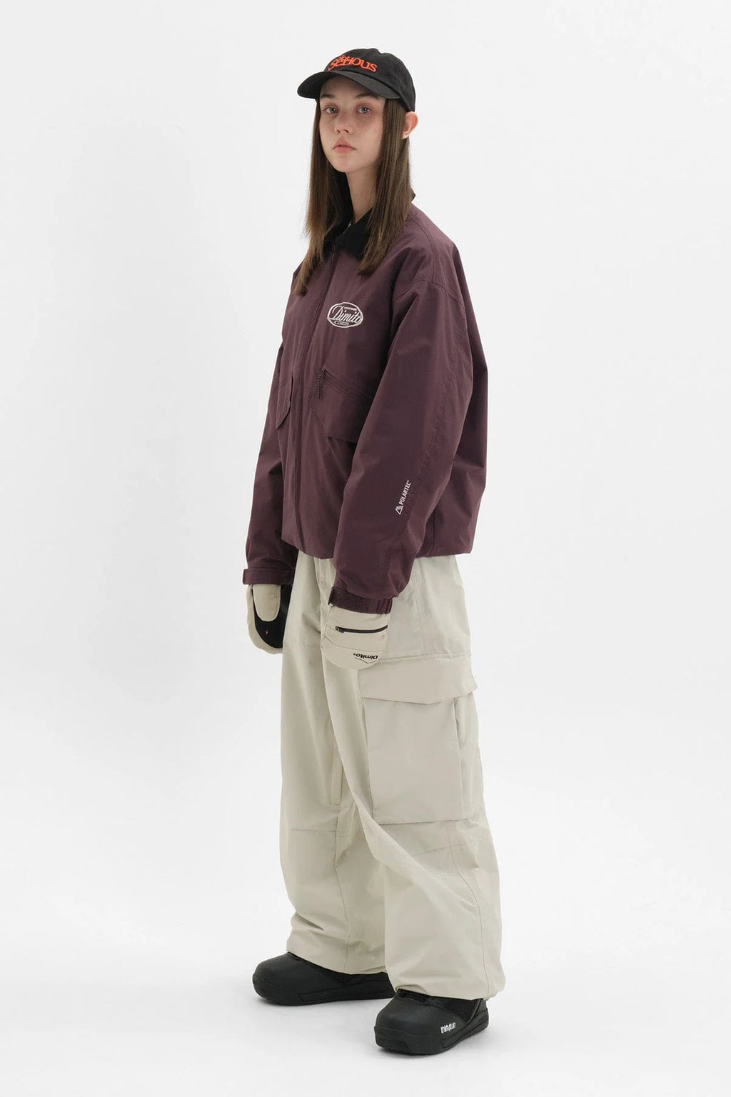 CARGO BIG PANTS IVORY (Wide Fit)