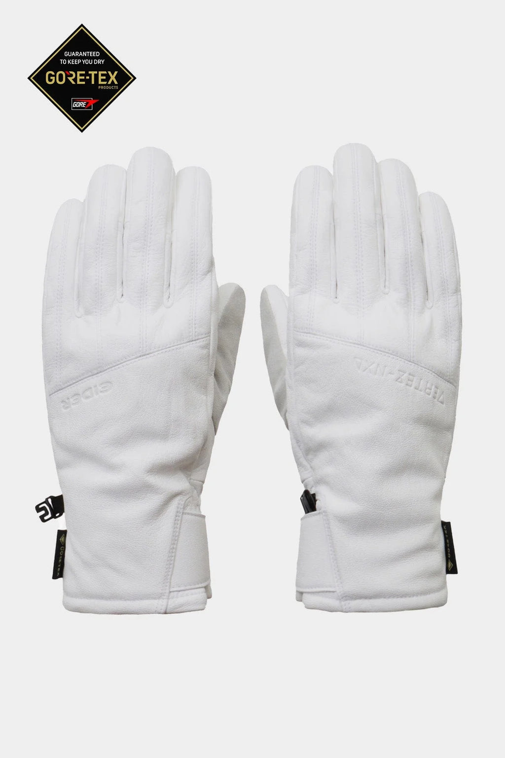 GORE-TEX LEATHER GLOVES WHITE