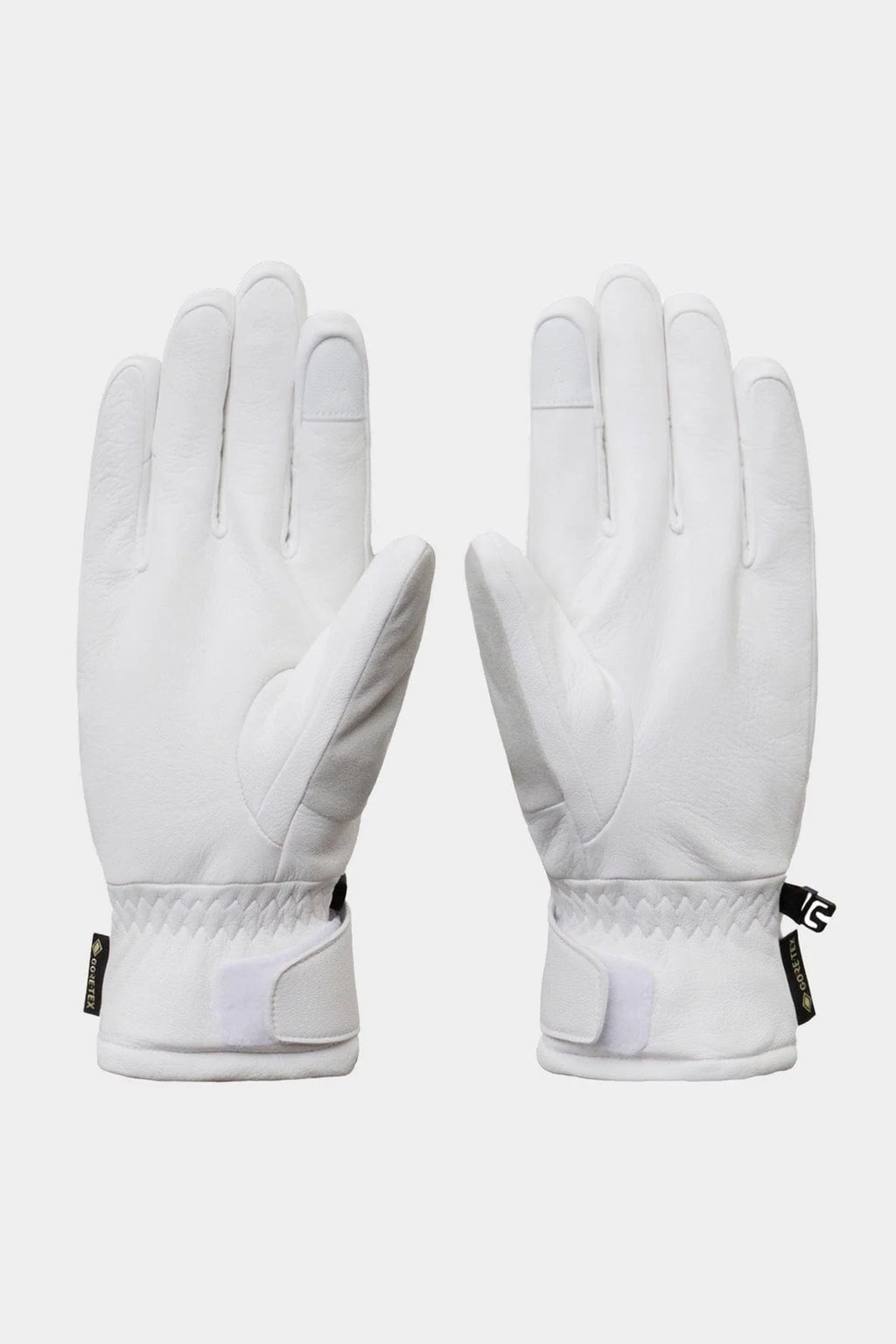 GORE-TEX LEATHER GLOVES WHITE