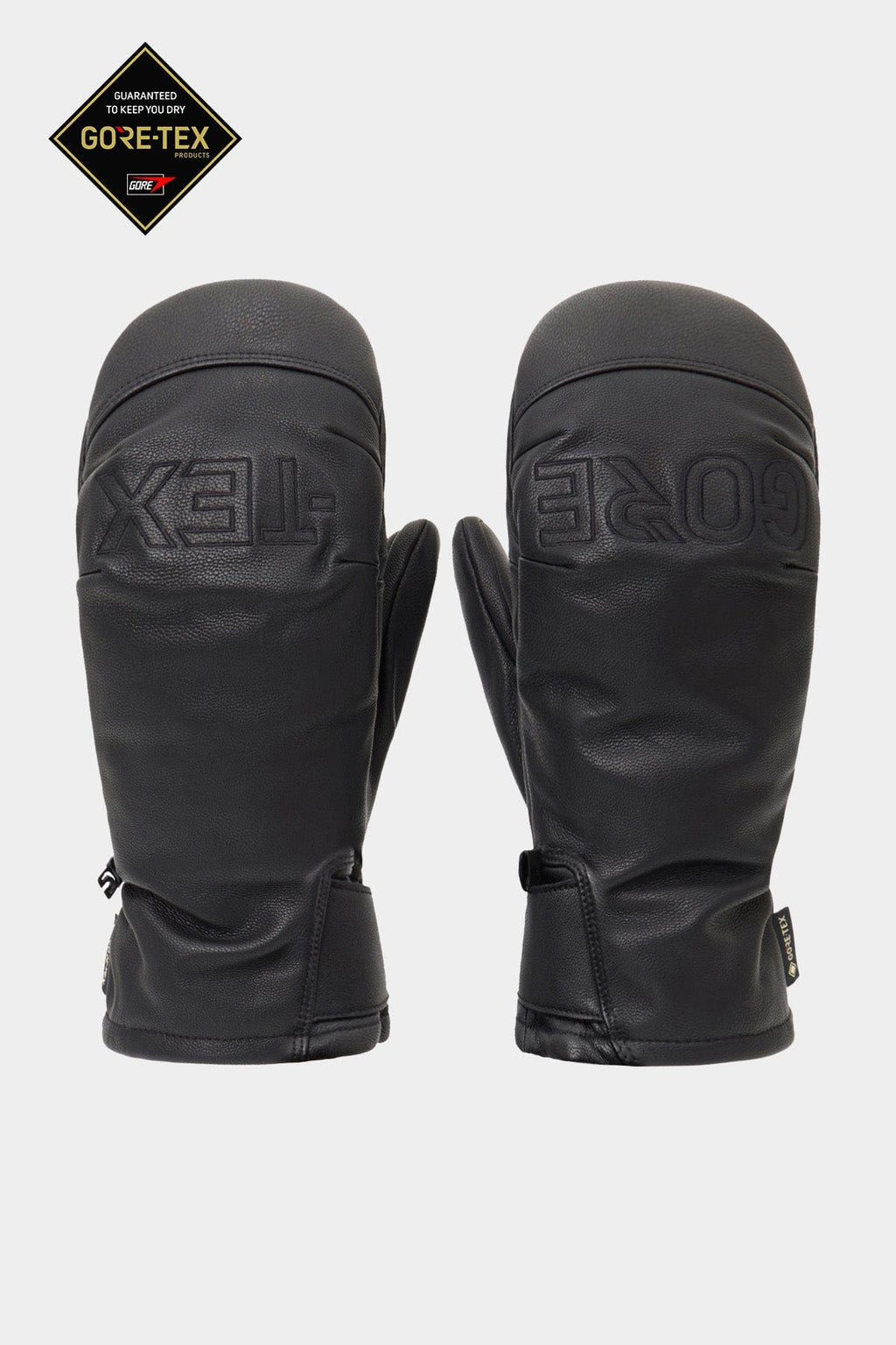 GORE-TEX LEATHER MITTEN BLACK