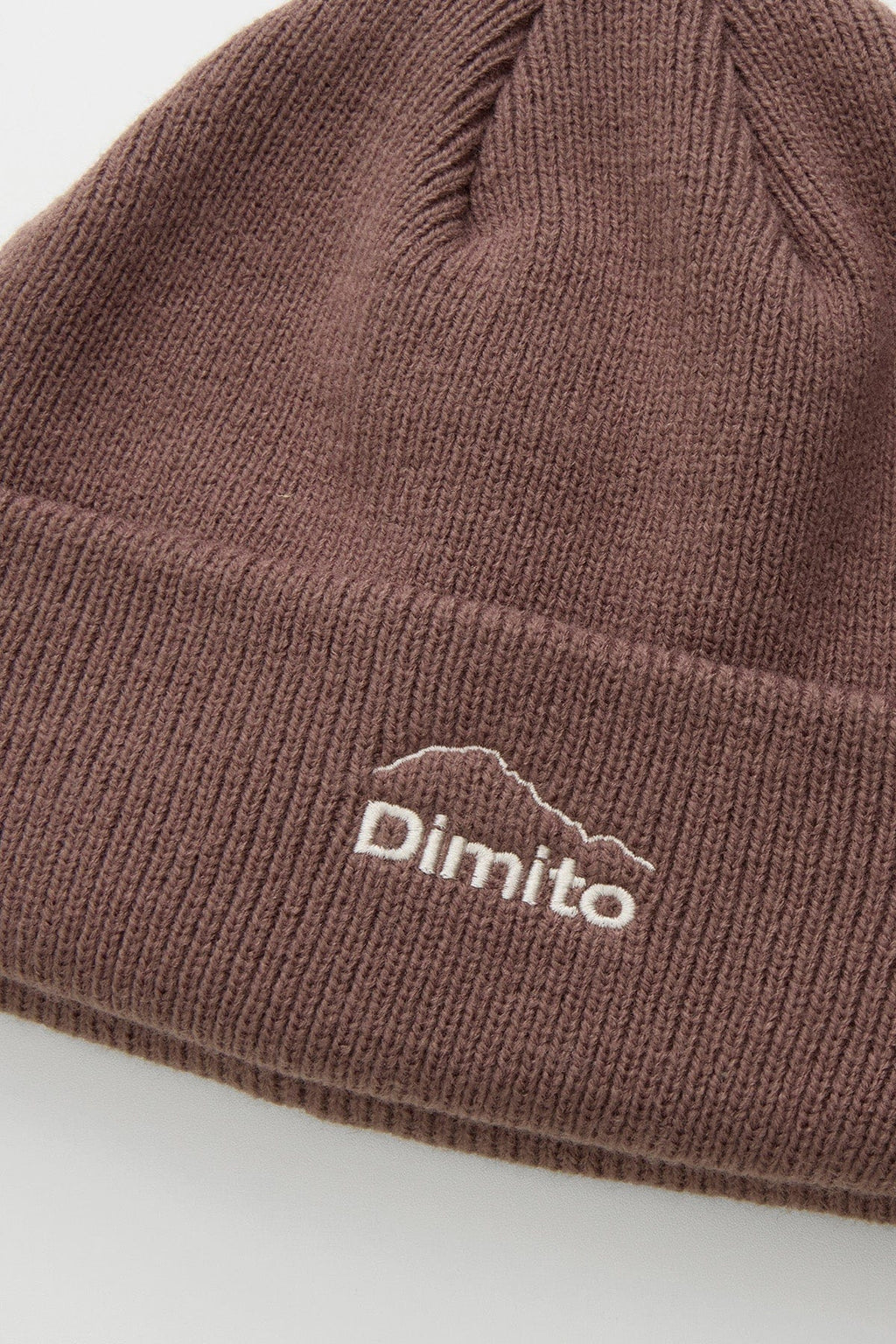 DMT LOGO BEANIE COCOA