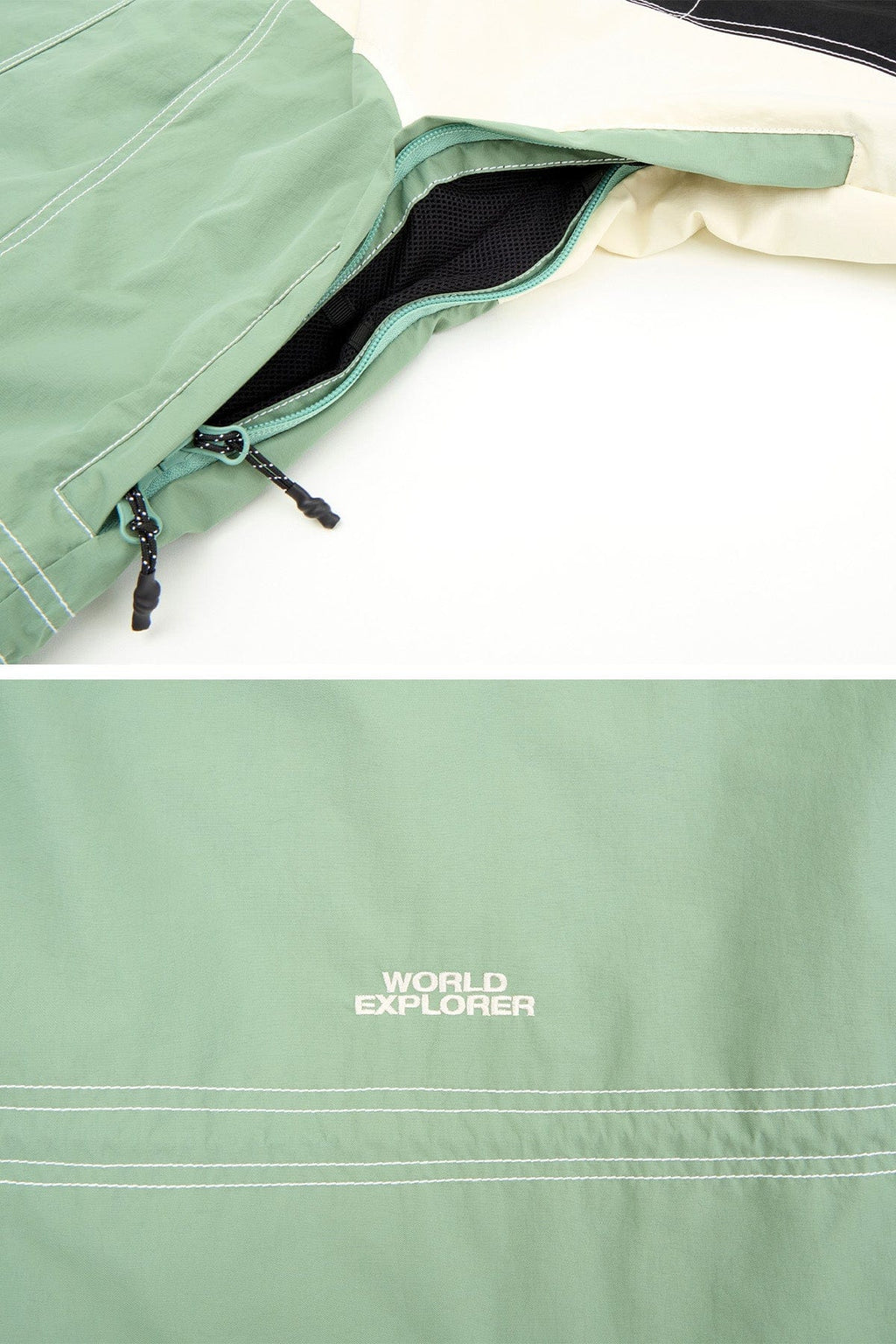 WORKS STITCHED JACKET SAGE GREEN