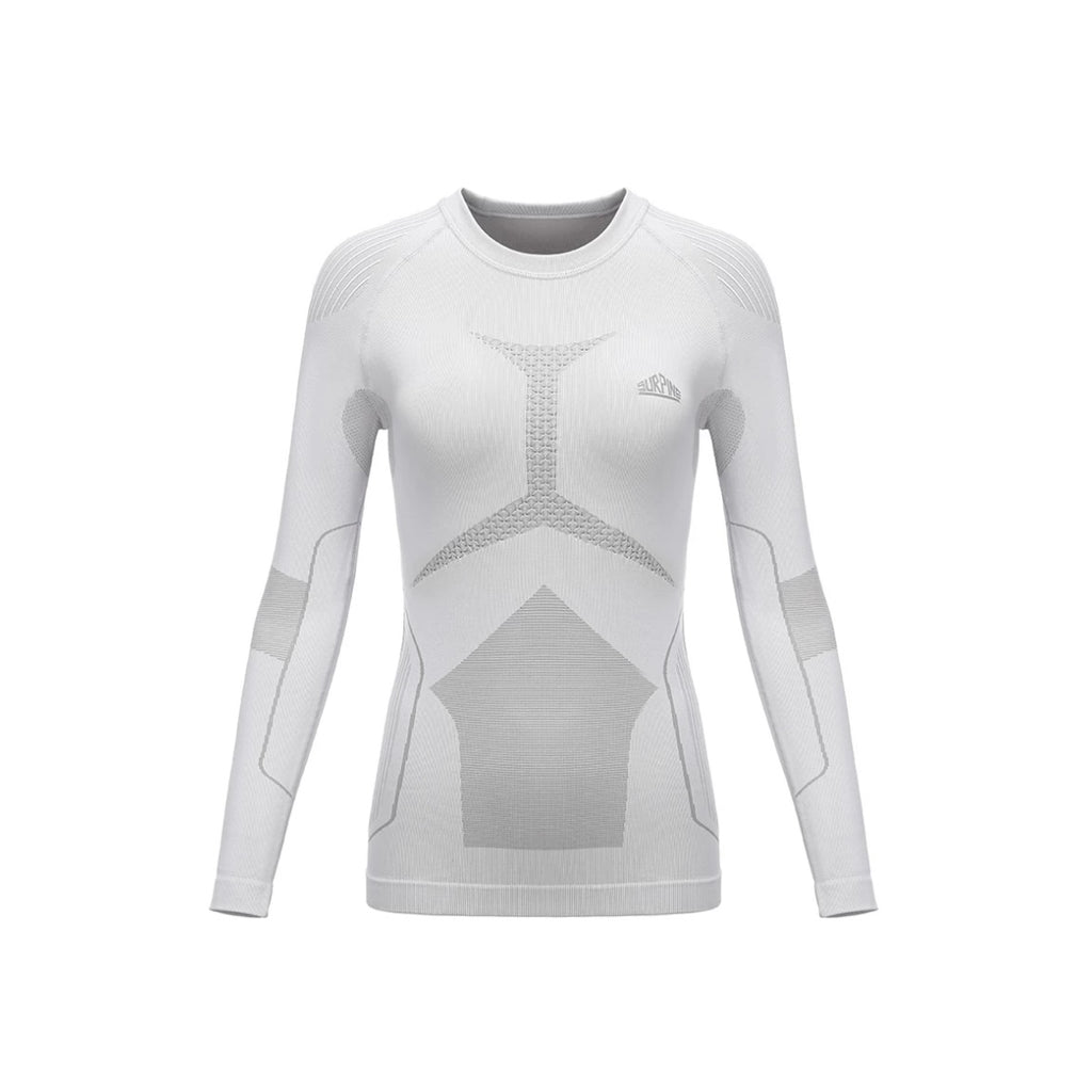 SURPINE REGULAR BASE LAYER SET WOMEN WHITE/GREY