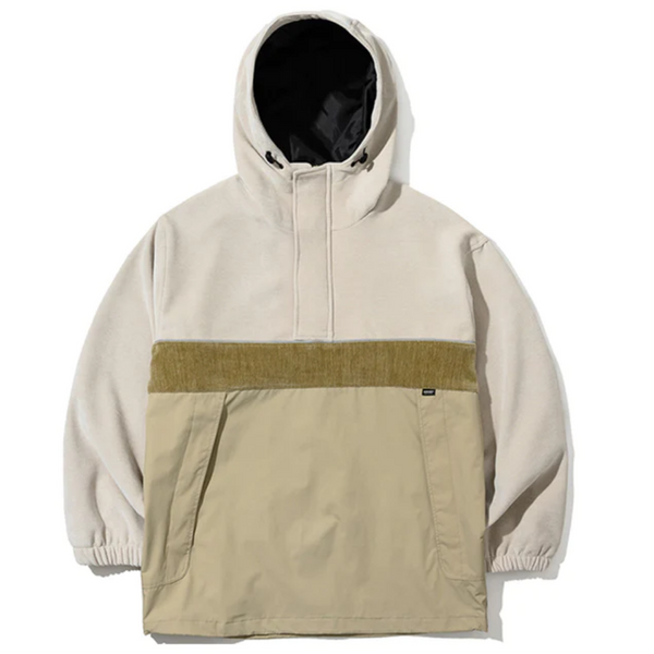 BSRABBIT HF SOFT HOODED ANORAK JACKET CLASSIC BEIGE TONE MULTI