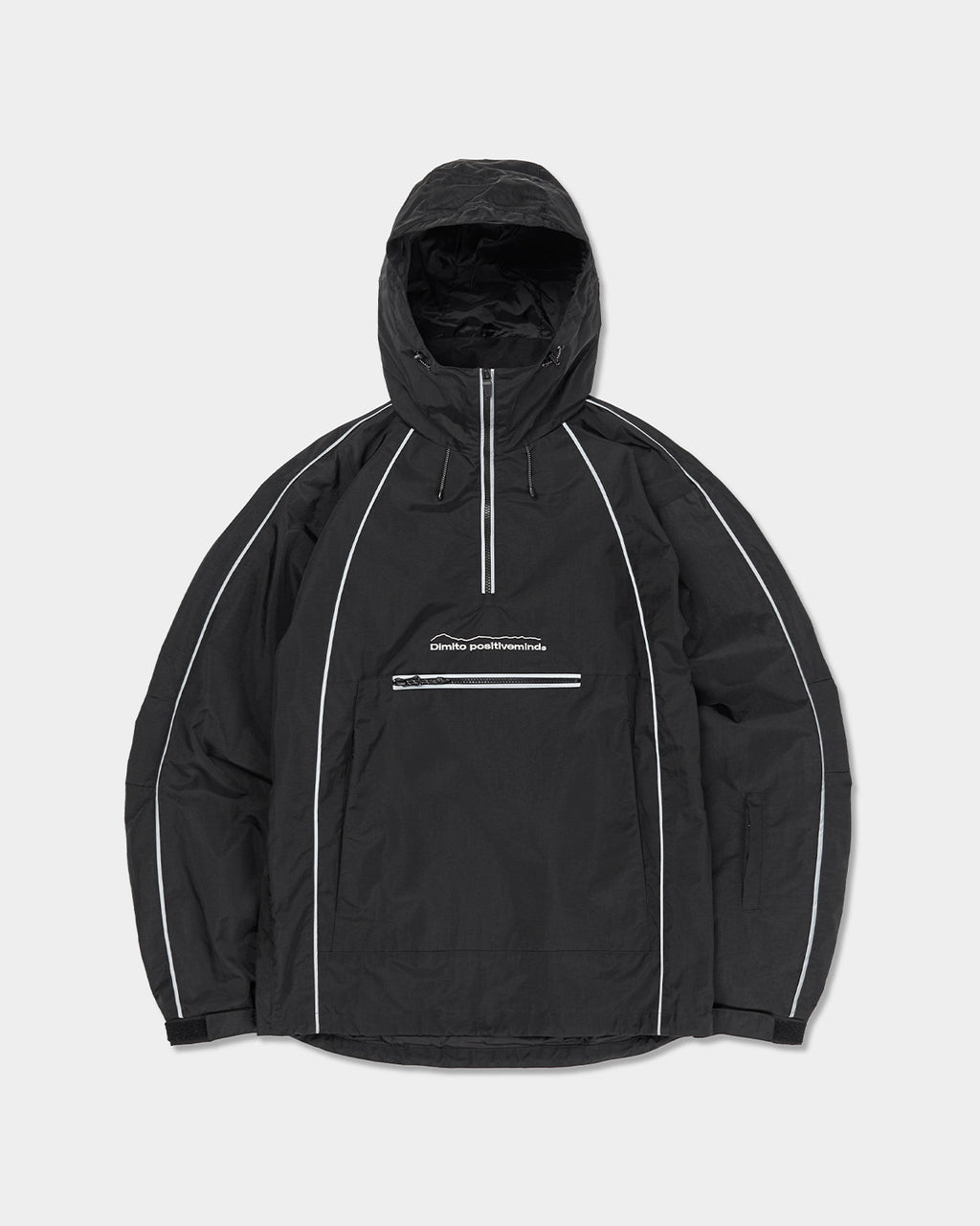 TRACK PULLOVER JACKET BLACK