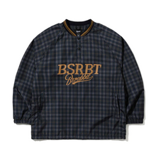 BSRABBIT BSRBT SPORTY PULLOVER SNAP JACKET CHECK BROWN