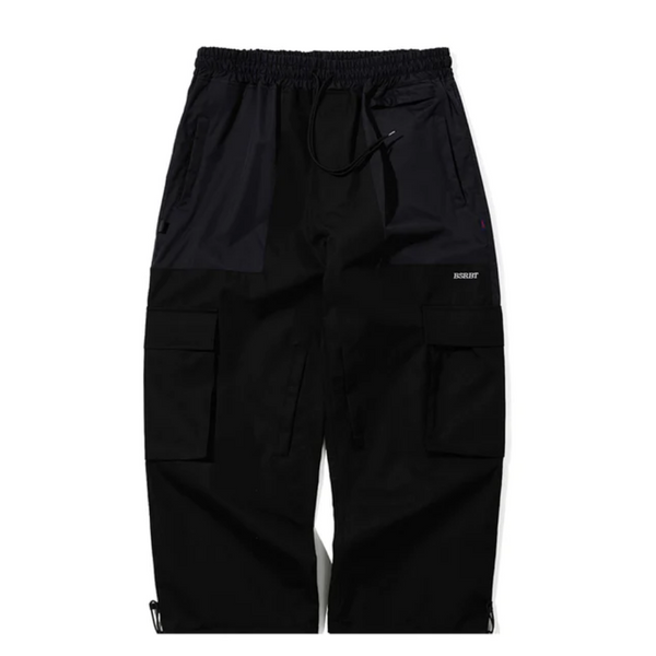 BSRABBIT BIG CARGO SUPER WIDE VENTILATION PANTS BLACK